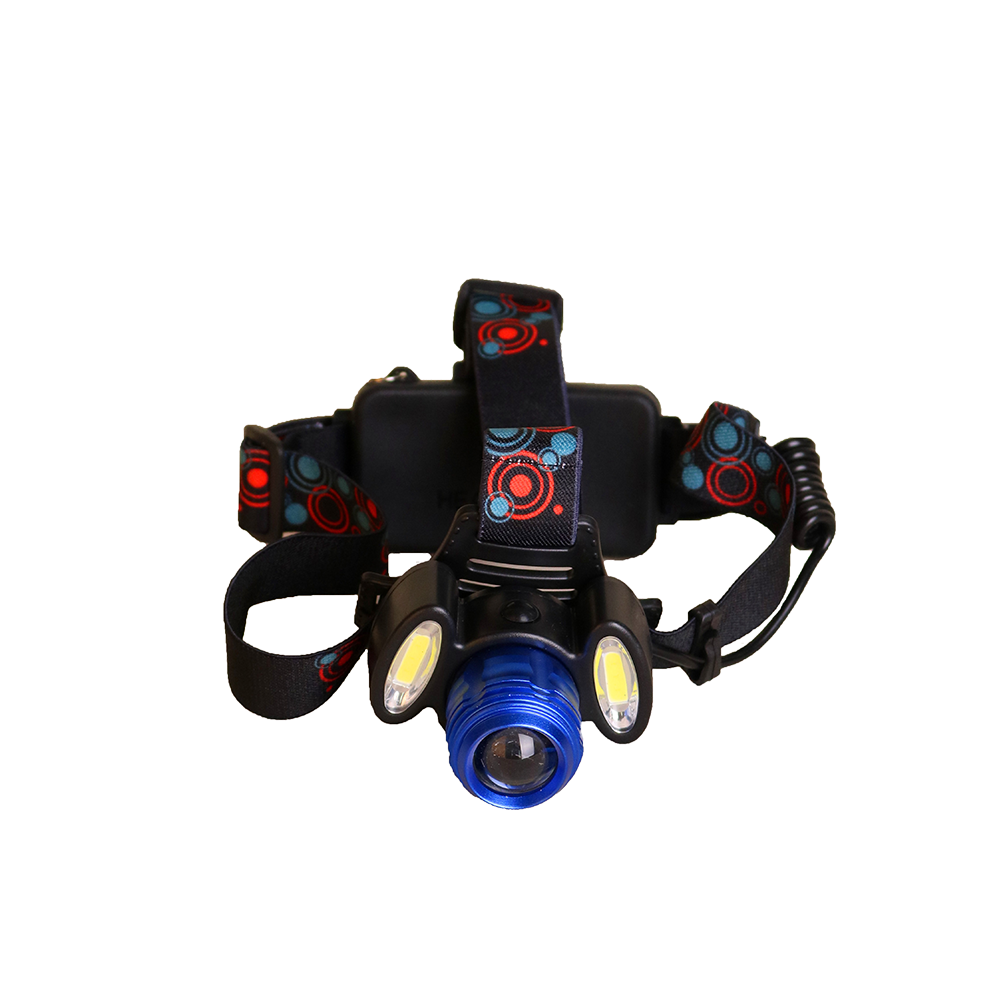 چراغ قوه معدنی شارژی پلیسی 2 باطری زوم دار small sun